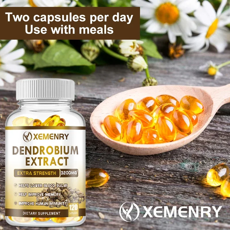 

Dendrobium Extract Supplement - Helps Lower Blood Sugar, Improve Memory and Boost Immunity