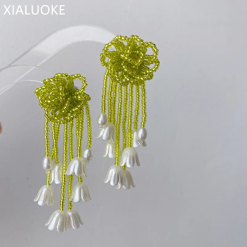 Женские богемные длинные серьги-подвески XIALUOKE, Украшенные бусинами и акриловыми цветами, вечерние ювелирные изделия для путешествий
Женские богемные длинные серьги-подвески XIALUOKE, Украшенные бусинами и акриловыми цветами, вечерние ювелирные изделия для путешествий