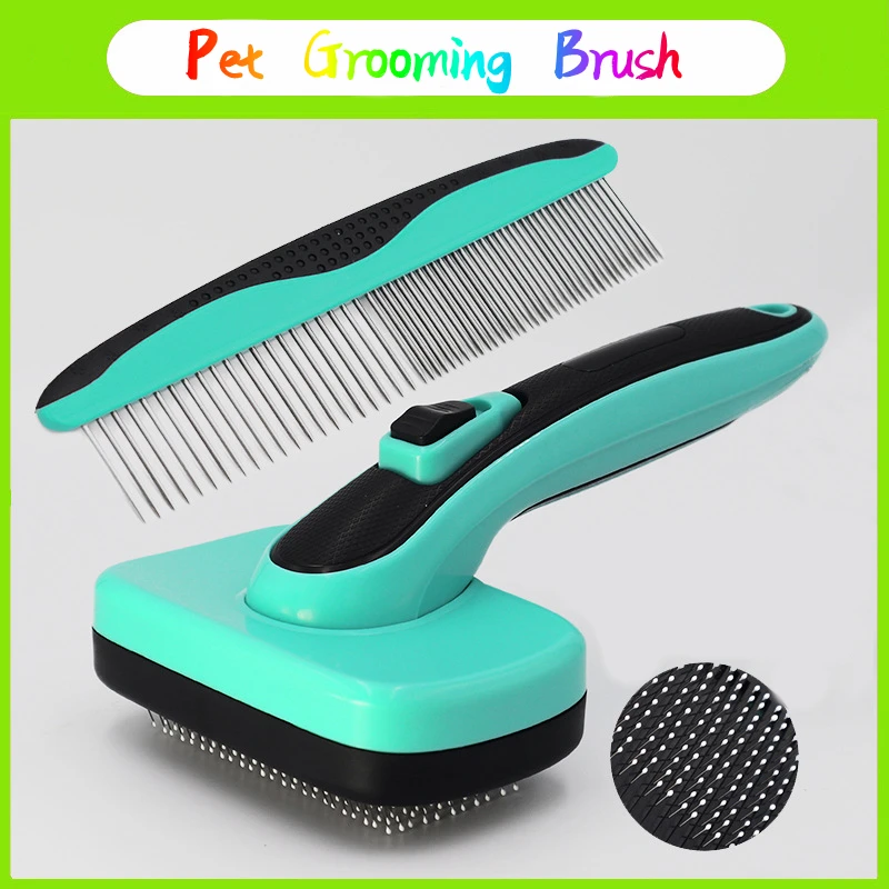 Pet Brush Telescopic Hair Removal Open Knot Comb Dog Automatic Brush Massage Comb Removes Hairs Cat and Dogs Grooming Supplies
Pet Brush Telescopic Hair Removal Open Knot Comb Dog Automatic Brush Massage Comb Removes Hairs Cat and Dogs Grooming Supplies