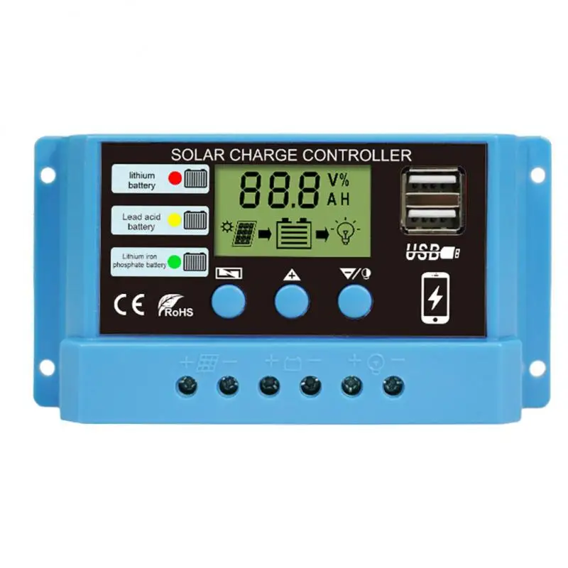 10a 20a 30a With Dual Usb Solar Panel Solar Regulator Panel Battery Regpanel Battery Regulatorulator Intelligent Lcd Display
10a 20a 30a With Dual Usb Solar Panel Solar Regulator Panel Battery Regpanel Battery Regulatorulator Intelligent Lcd Display