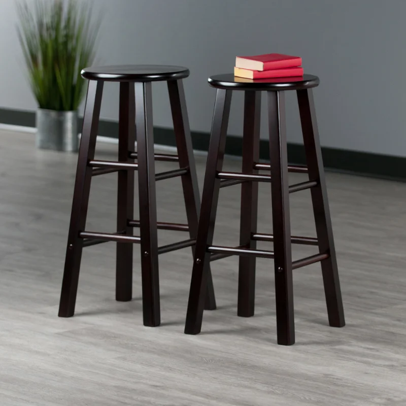 

Winsome Wood Element 29" Bar Stools, 2-Pc Set, Espresso Finish bar stool stool chair counter stool