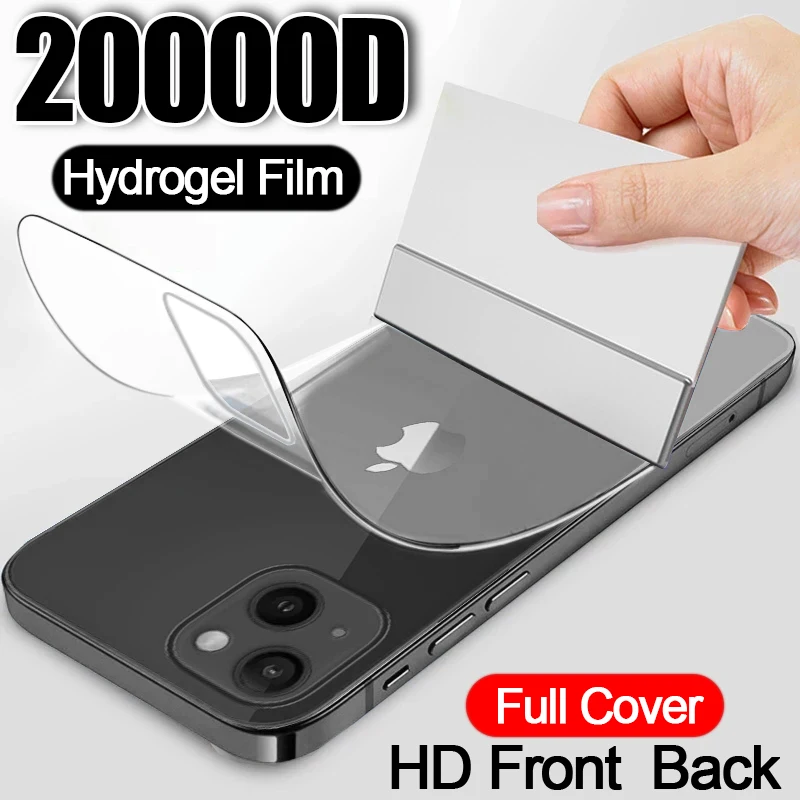 20000D Front Back Full Cover Screen Protector For iPhone 13 12 11 Pro Max Hydrogel Film 7 8 6 6S Plus X XR XS Max 13 Not Glass
20000D Front Back Full Cover Screen Protector For iPhone 13 12 11 Pro Max Hydrogel Film 7 8 6 6S Plus X XR XS Max 13 Not Glass
