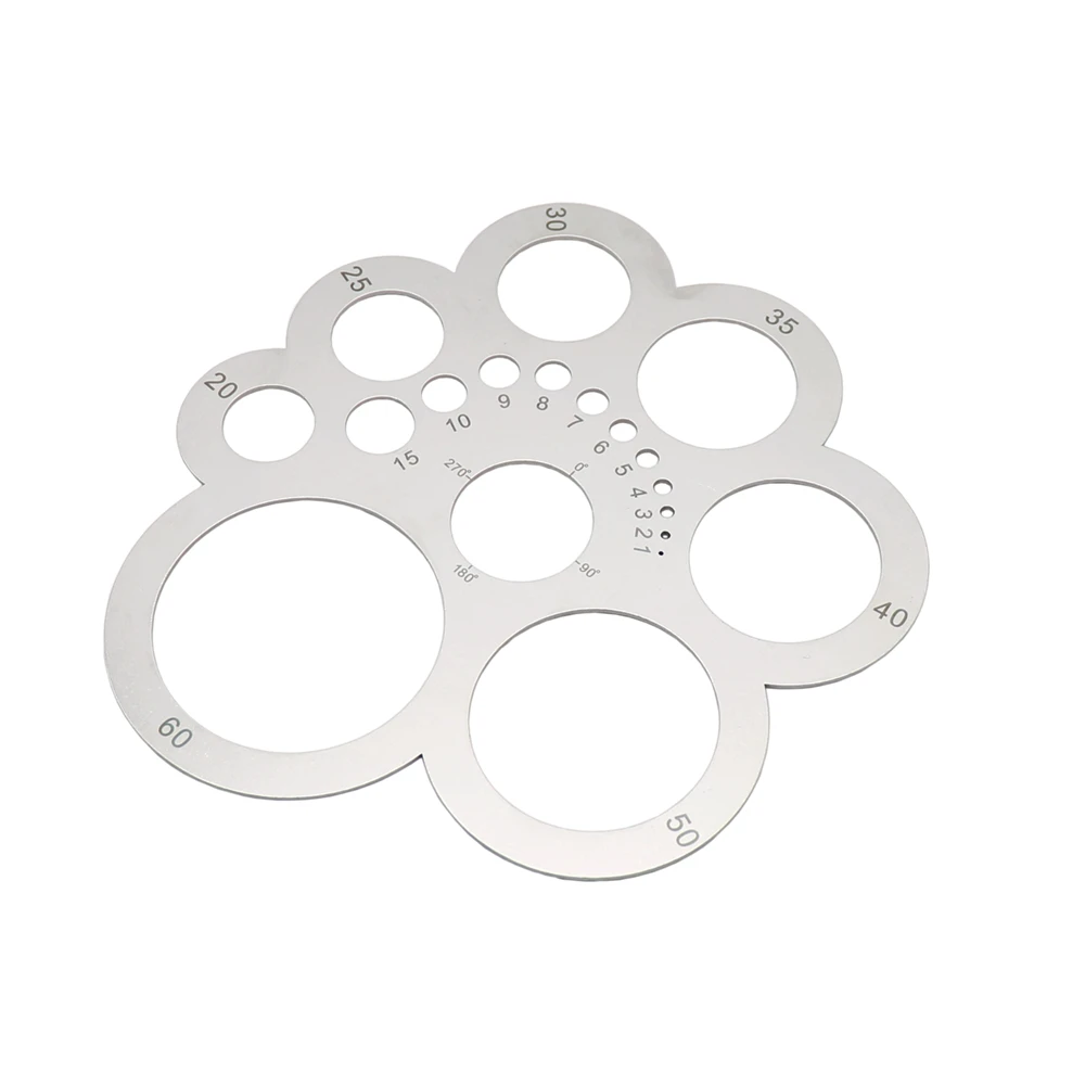 1PCS Leather Cutting Tool Corner Cutter Circle Ruler Metal Drawing Round Template Guide Craft Leathercraft Measuring Woodworking
1PCS Leather Cutting Tool Corner Cutter Circle Ruler Metal Drawing Round Template Guide Craft Leathercraft Measuring Woodworking