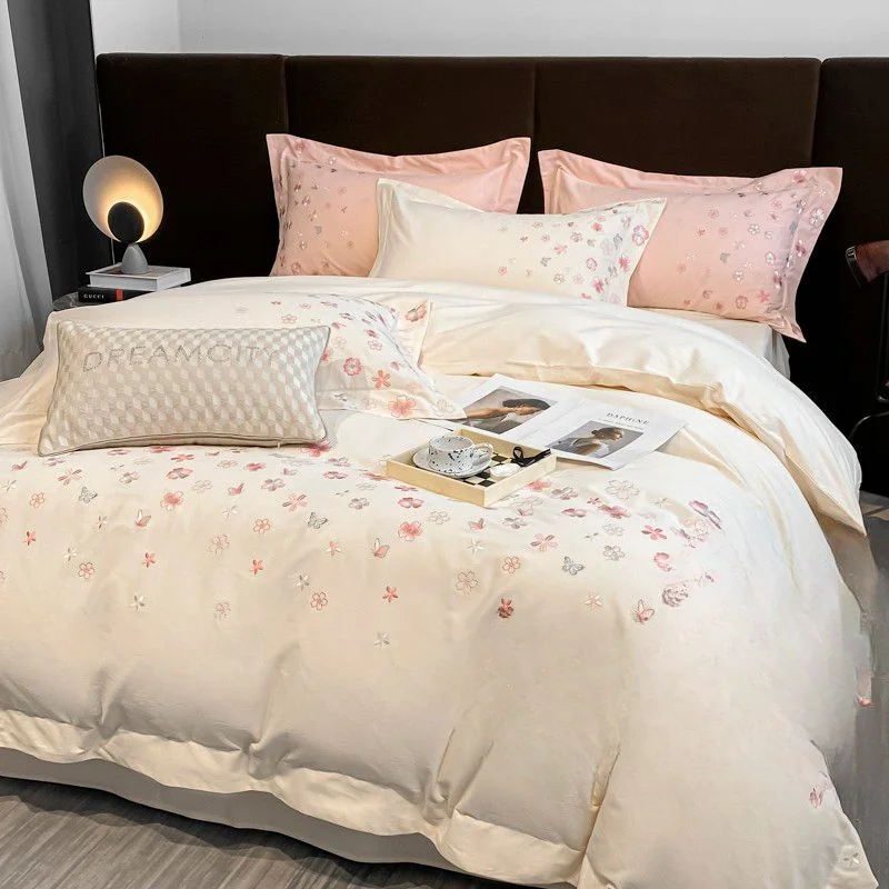 Набор из 4 предметов из высококачественного утолщенного 180 хлопка с начесом и вышивкой, пододеяльник и Простыня из 100% хлопка, толстый компле... 
Набор из 4 предметов из высококачественного утолщенного 180 хлопка с начесом и вышивкой, пододеяльник и Простыня из 100% хлопка, толстый компле...