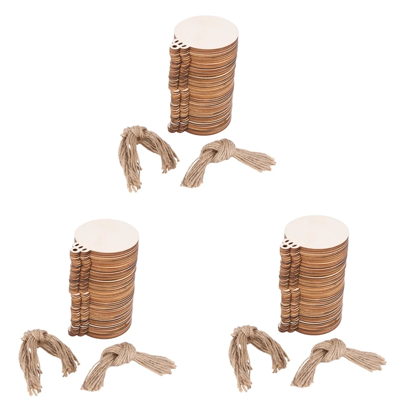 150Pcs DIY Craft Wooden Round Bauble With 150Pcs Twines To Paint, Unfinished Natural Blank Wood Discs Bulk Slices
150Pcs DIY Craft Wooden Round Bauble With 150Pcs Twines To Paint, Unfinished Natural Blank Wood Discs Bulk Slices