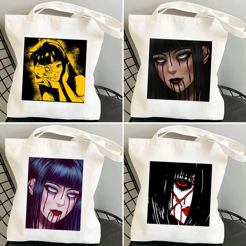 Shopping Bags 2023 Japan Horror Girl Face Manga Junji Ito Tomie Shintaro Kago Fashion Casual Women Tote Cartoon Bag
Shopping Bags 2023 Japan Horror Girl Face Manga Junji Ito Tomie Shintaro Kago Fashion Casual Women Tote Cartoon Bag