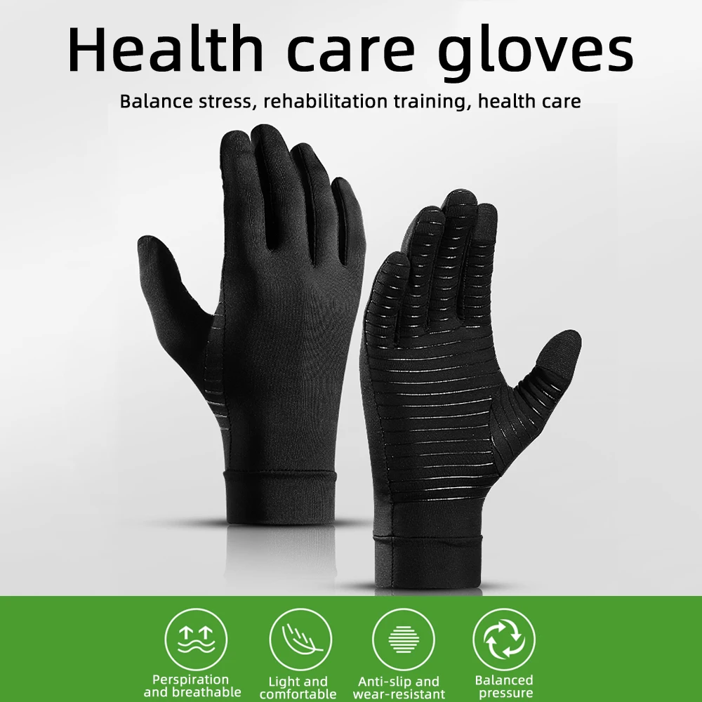 Copper Fiber Gloves Touch Screen Gloves Arthritis Pain Relief Health Care Pressure Gloves Sports Warm Riding Full Finger Gloves
Copper Fiber Gloves Touch Screen Gloves Arthritis Pain Relief Health Care Pressure Gloves Sports Warm Riding Full Finger Gloves