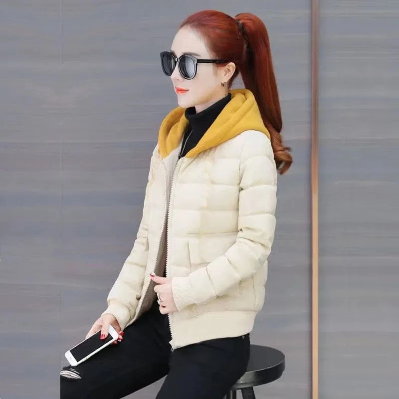 Down Cotton Jacket Women 2022 Autumn Winter New Fashion Slim Student Padded Coat Female Casual Hooded Thick Large Size Parkas
Down Cotton Jacket Women 2022 Autumn Winter New Fashion Slim Student Padded Coat Female Casual Hooded Thick Large Size Parkas