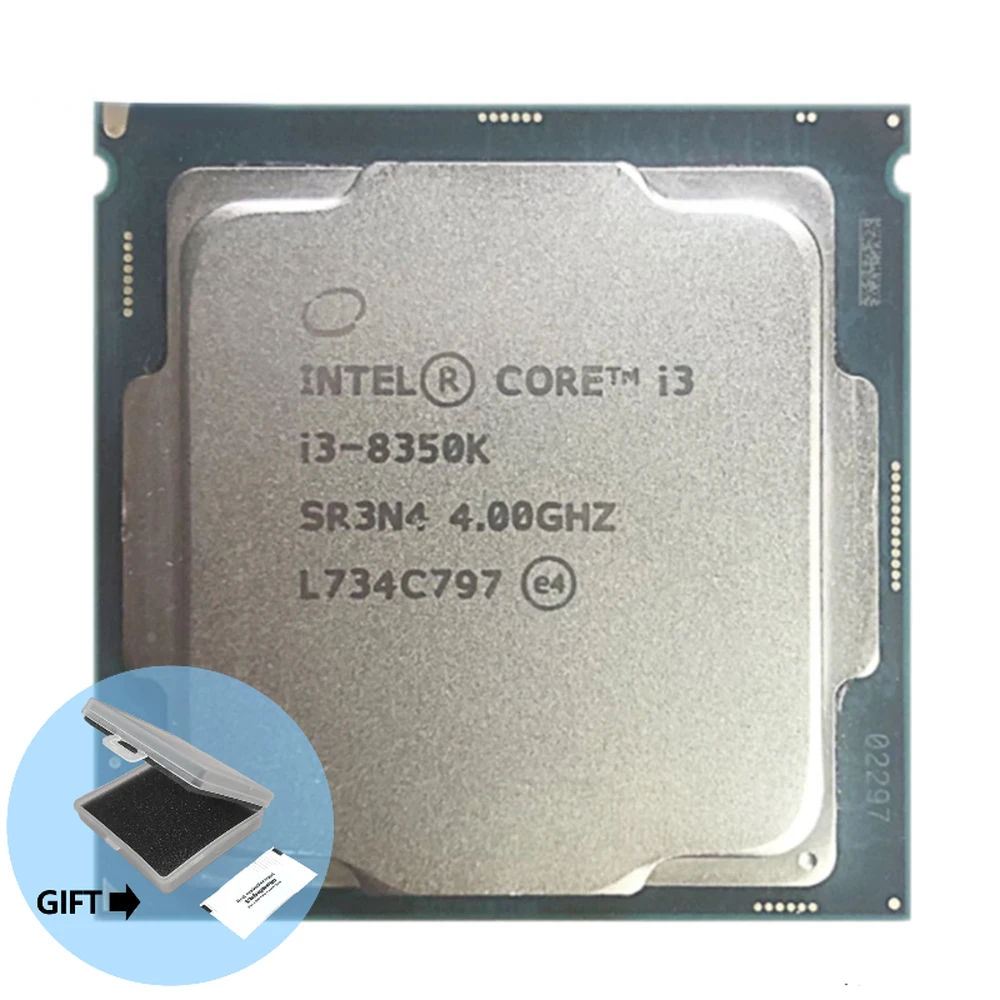 

Intel Core i3-8350K i3 8350K 4.0 GHz Quad-Core Quad-Thread CPU Processor 8M 91W LGA 1151