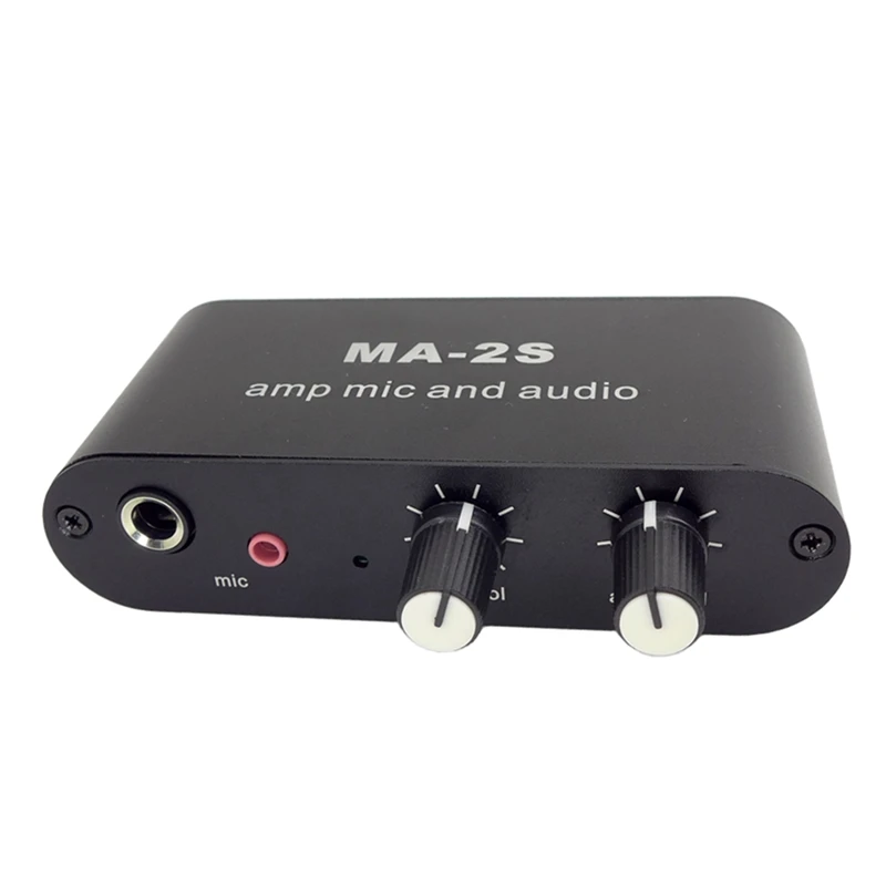3.5mm Condenser Microphone Amplifier Headphone Amplifier Music Audio Preamplifier Mixing Board MA-2S
3.5mm Condenser Microphone Amplifier Headphone Amplifier Music Audio Preamplifier Mixing Board MA-2S