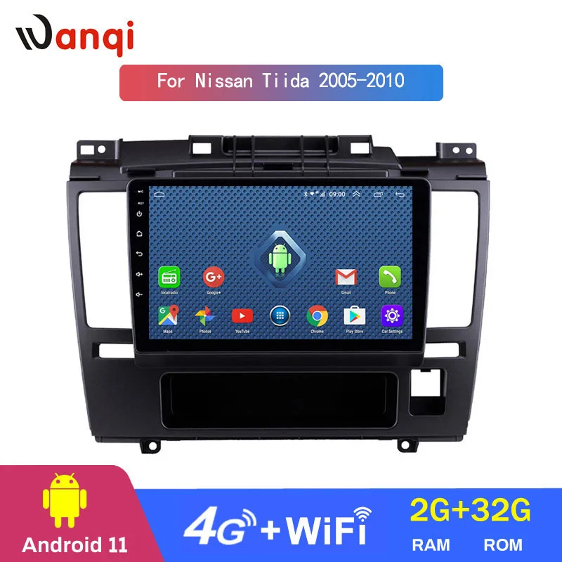 Автомобильная Мультимедийная система, 4G, Wi-Fi, full Netcom, 2 + 32 ГБ, 9 дюймов, Android 11, full touch, радио для Nissan Tiida 2005-2010, GPS, без DVD
Автомобильная Мультимедийная система, 4G, Wi-Fi, full Netcom, 2 + 32 ГБ, 9 дюймов, Android 11, full touch, радио для Nissan Tiida 2005-2010, GPS, без DVD