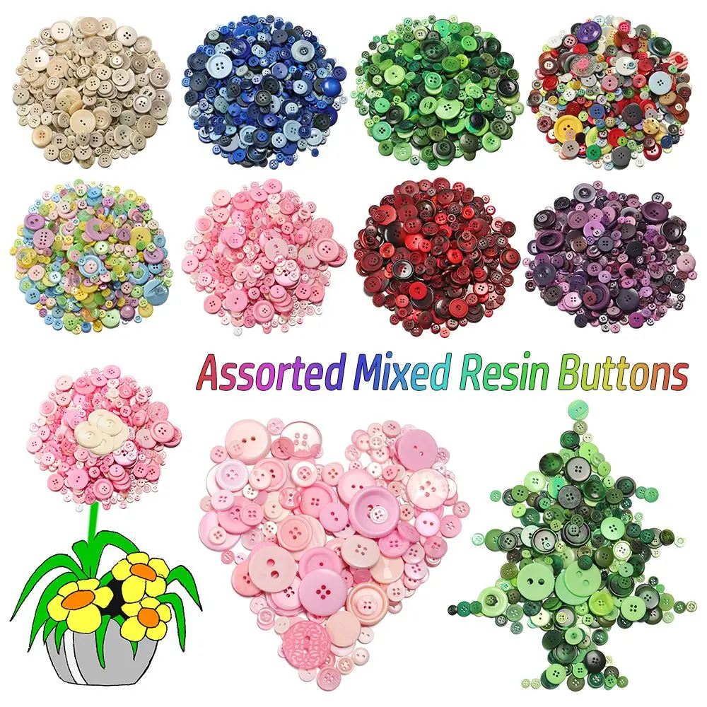 650PCS Dolls Handmade Materials Craft Decorative Sewing Accessories Mixed Pattern Sweet Color Resin Buttons Clothing
650PCS Dolls Handmade Materials Craft Decorative Sewing Accessories Mixed Pattern Sweet Color Resin Buttons Clothing