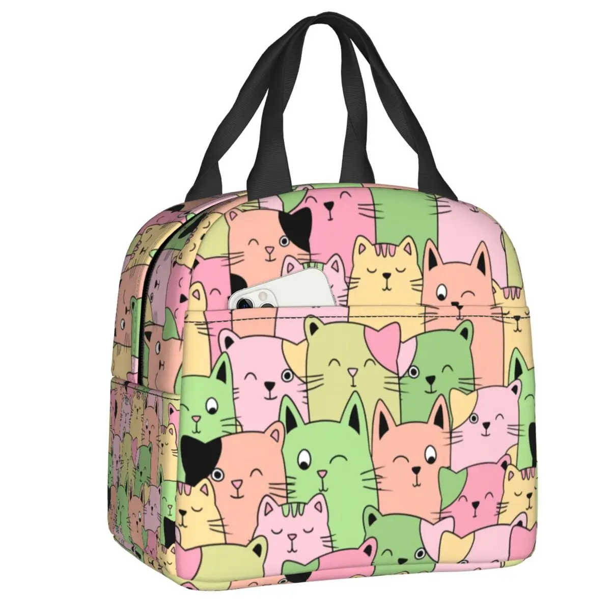 Kawai Cats Lunch Box for Women Leakproof Cute Animal Kitten Cooler Thermal Food Insulated Lunch Bag Office Work
Kawai Cats Lunch Box for Women Leakproof Cute Animal Kitten Cooler Thermal Food Insulated Lunch Bag Office Work