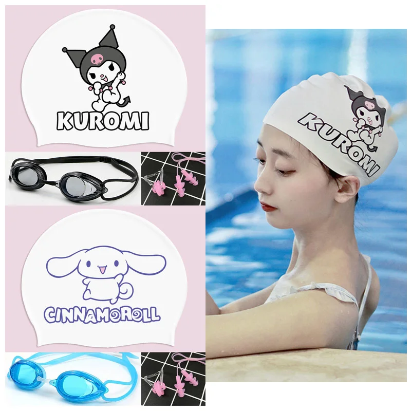 Cartoon Sanrioed Cinnamoroll Kuromi Kawaii Girl Silica Gel High Elasticity Water Proof Swimming Cap Cute Swimming Goggles Set
Cartoon Sanrioed Cinnamoroll Kuromi Kawaii Girl Silica Gel High Elasticity Water Proof Swimming Cap Cute Swimming Goggles Set