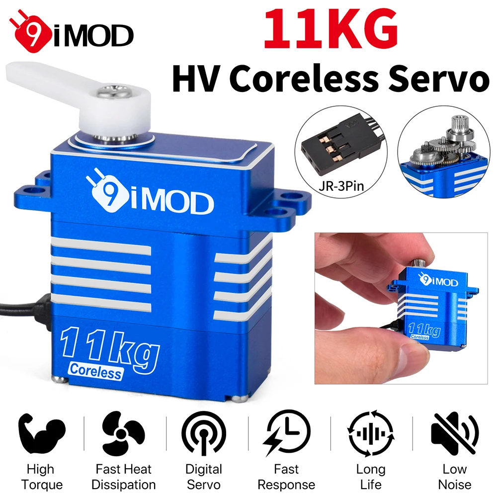 9IMOD RC цифровой сервопривод 11 кг полый металлический 4 8-8 в для 1/8 1/10 1/12 1/18