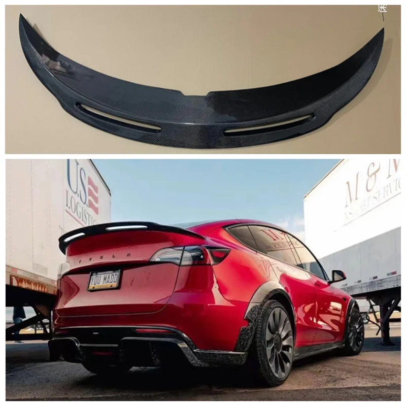 High Quality Carbon fiber Rear Trunk Lip Spoiler Wing Fits For Tesla Model 3 / Model Y 2018 2019 2020 2021 2022+
High Quality Carbon fiber Rear Trunk Lip Spoiler Wing Fits For Tesla Model 3 / Model Y 2018 2019 2020 2021 2022+
