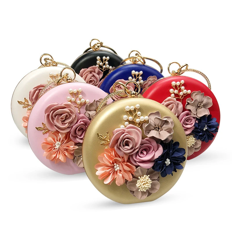 Fashionable 2022 Flower Banquet Bag Elegant Clutch Bag Party Evening Bag Retro Temperament Graceful Round Bag for Women
Fashionable 2022 Flower Banquet Bag Elegant Clutch Bag Party Evening Bag Retro Temperament Graceful Round Bag for Women
