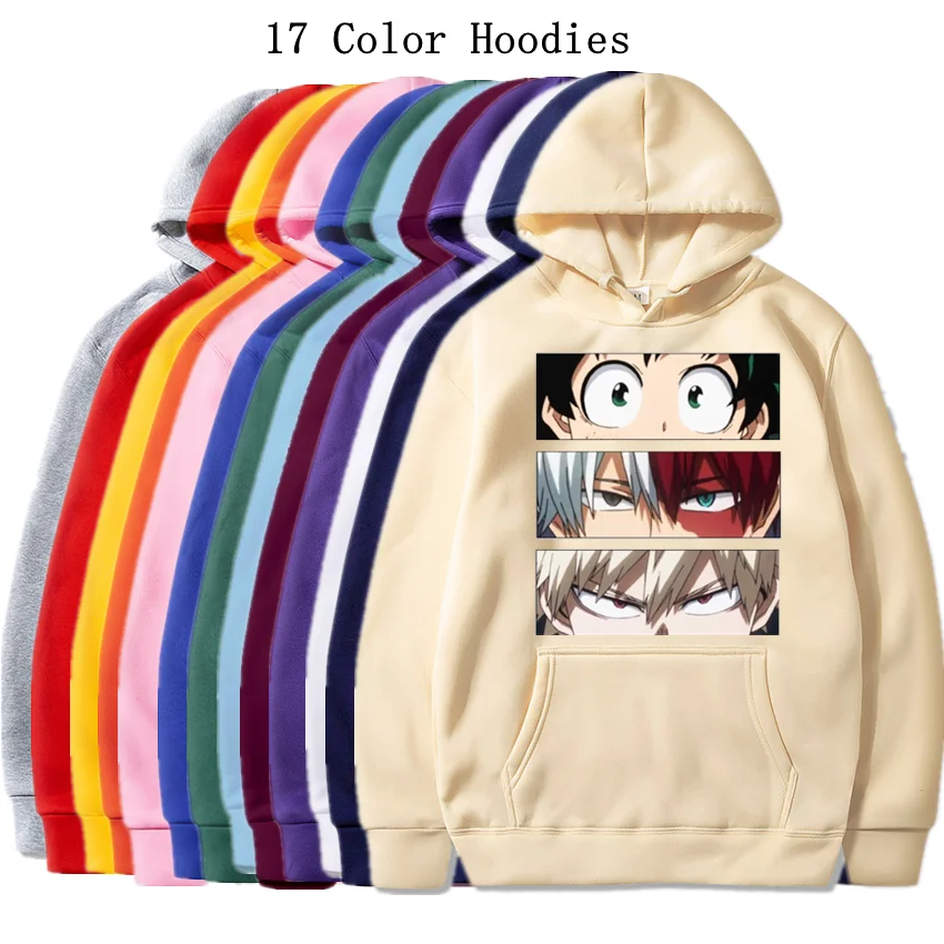 My Hero Academia Hoodies Men's Casual Oversized Sweatshirts Japanese Cartoon Loose Hoodie Comfortable Creativity Streetwear Male
My Hero Academia Hoodies Men's Casual Oversized Sweatshirts Japanese Cartoon Loose Hoodie Comfortable Creativity Streetwear Male