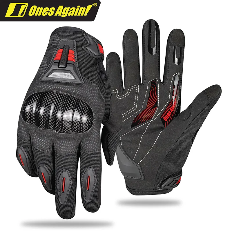 Ones Again! Motorcycle Gloves Breathable Carbon Fiber Moto Motorbike Racing Gloves Motocross Riding Gloves 
Ones Again! Motorcycle Gloves Breathable Carbon Fiber Moto Motorbike Racing Gloves Motocross Riding Gloves