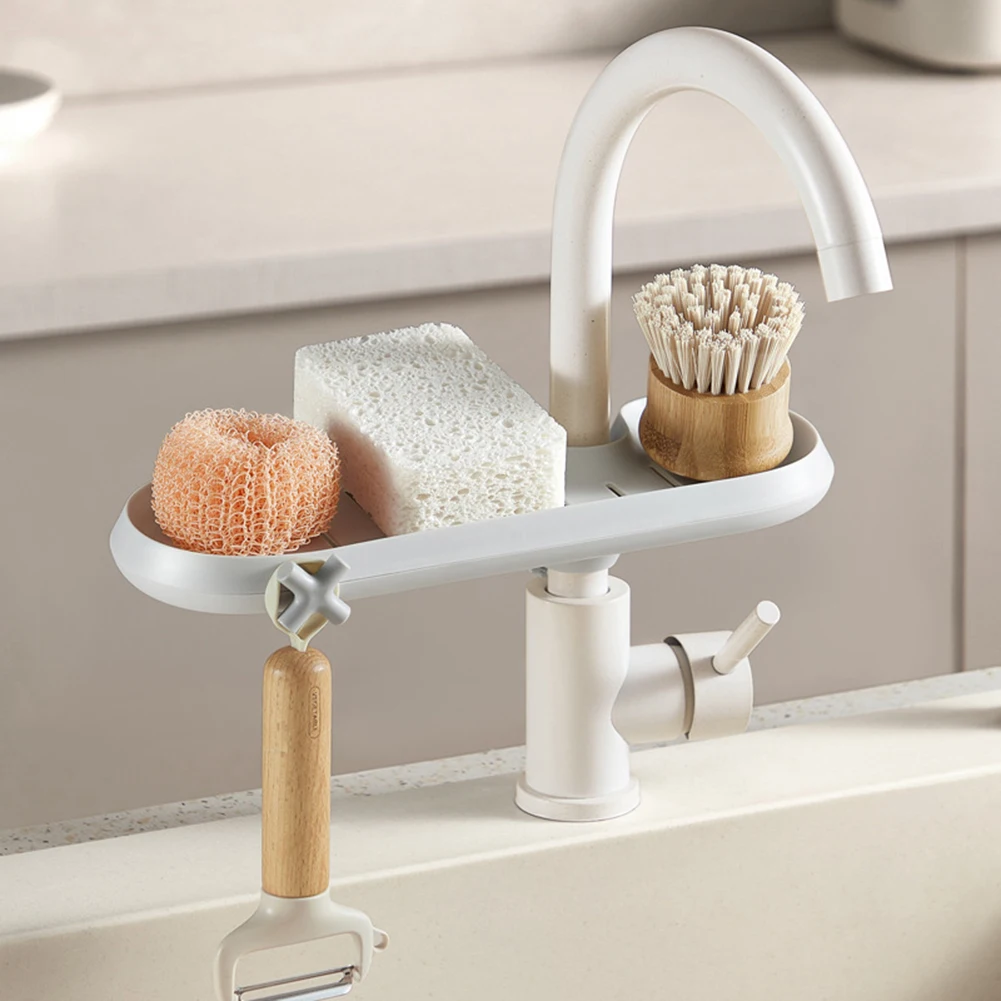 Sink Faucet Draining Shelf Organizer Rack Rotating Buckle Close Bite Stable Rag Storage Drain Rack Suitable For Kitchen Tools
Sink Faucet Draining Shelf Organizer Rack Rotating Buckle Close Bite Stable Rag Storage Drain Rack Suitable For Kitchen Tools