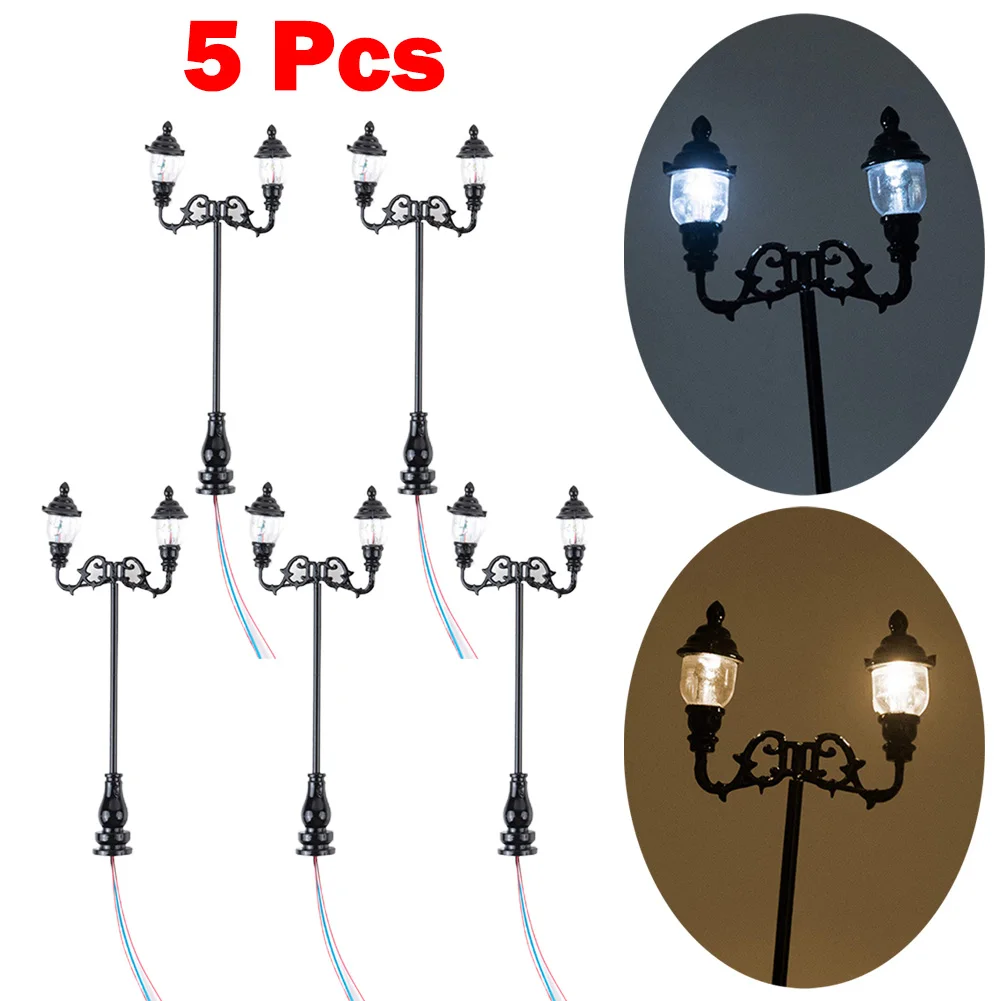 5pcs Model Railway Lamp Lattice Mast Light HO 1:87 Scale LED Street Light Train Layout Toys Garden Decoration Crafts Miniatures
5pcs Model Railway Lamp Lattice Mast Light HO 1:87 Scale LED Street Light Train Layout Toys Garden Decoration Crafts Miniatures