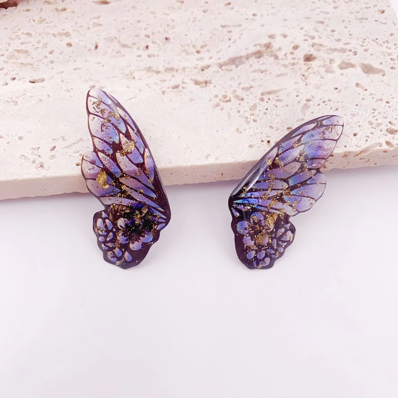 Minar Fairy Gradient Blue Color Resin Butterfly Wings Drop Dangle Earrings for Women Girls Rhinestone Glitter Pendant Earring
Minar Fairy Gradient Blue Color Resin Butterfly Wings Drop Dangle Earrings for Women Girls Rhinestone Glitter Pendant Earring