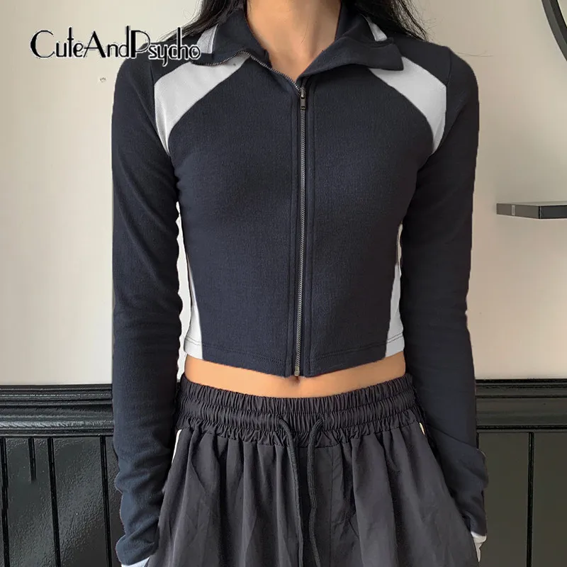 Cuteandpsycho Streetwear Patchwork Slim Jackets Vintage Casual Turn-down Collar Coats Chic Zip Up Fashion Long Sleeves Clothes
Cuteandpsycho Streetwear Patchwork Slim Jackets Vintage Casual Turn-down Collar Coats Chic Zip Up Fashion Long Sleeves Clothes