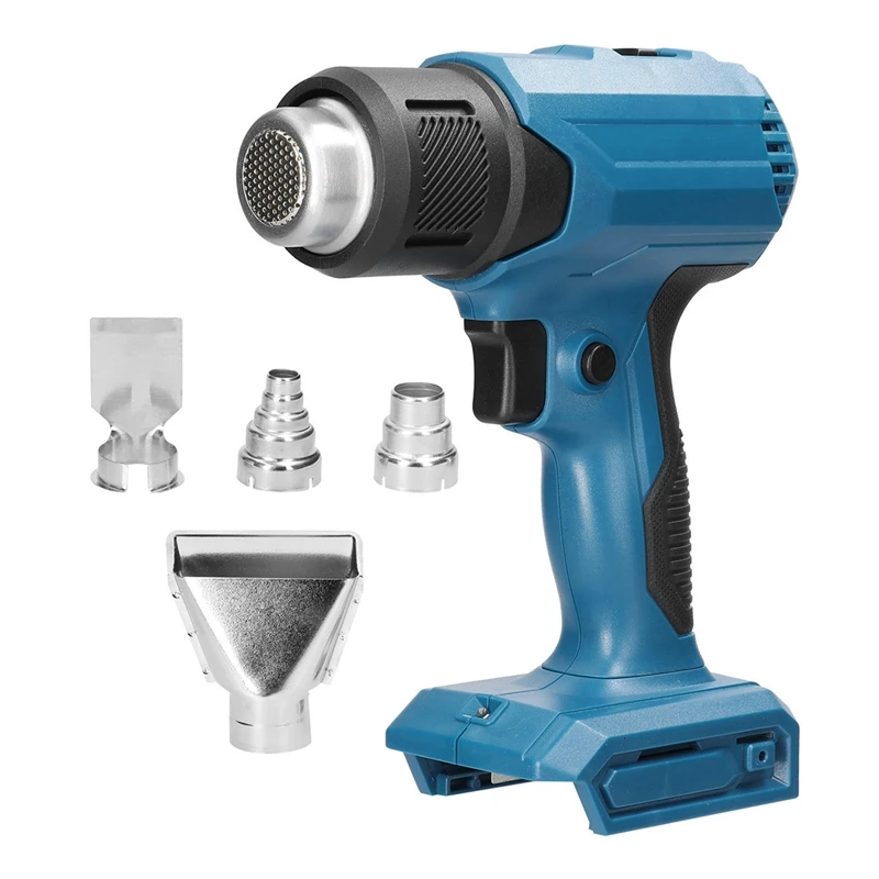 Cordless Heat-Gun Handheld Hot Air-Gun Temperatures Adjustable With 4 Nozzle Electric Heat-Gun For Makita 18V Battery
Cordless Heat-Gun Handheld Hot Air-Gun Temperatures Adjustable With 4 Nozzle Electric Heat-Gun For Makita 18V Battery