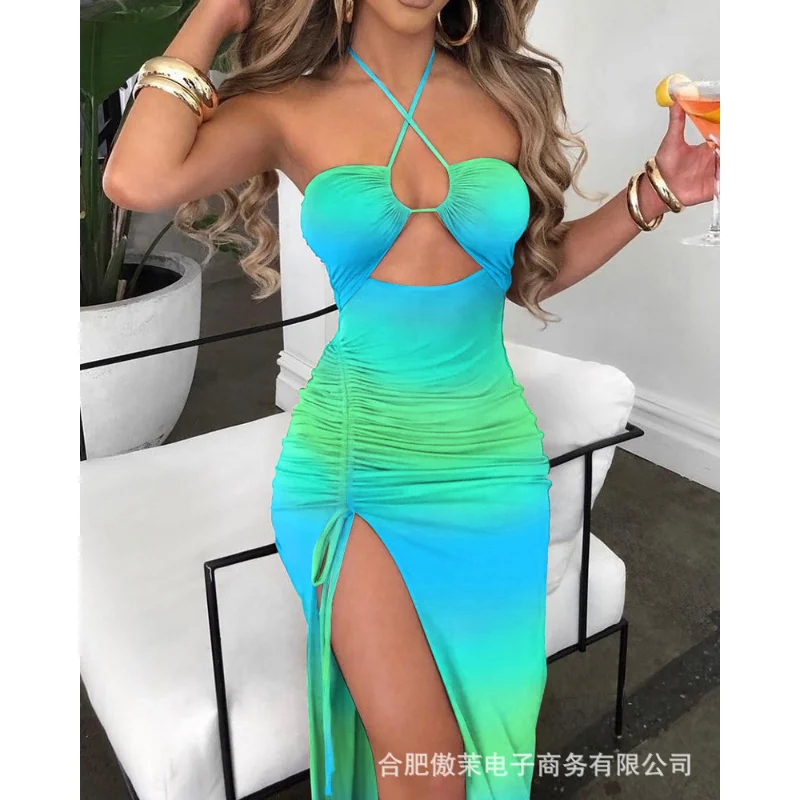 Женское летнее платье с открытыми плечами, длинное пляжное платье без рукавов с принтом
Женское летнее платье с открытыми плечами, длинное пляжное платье без рукавов с принтом