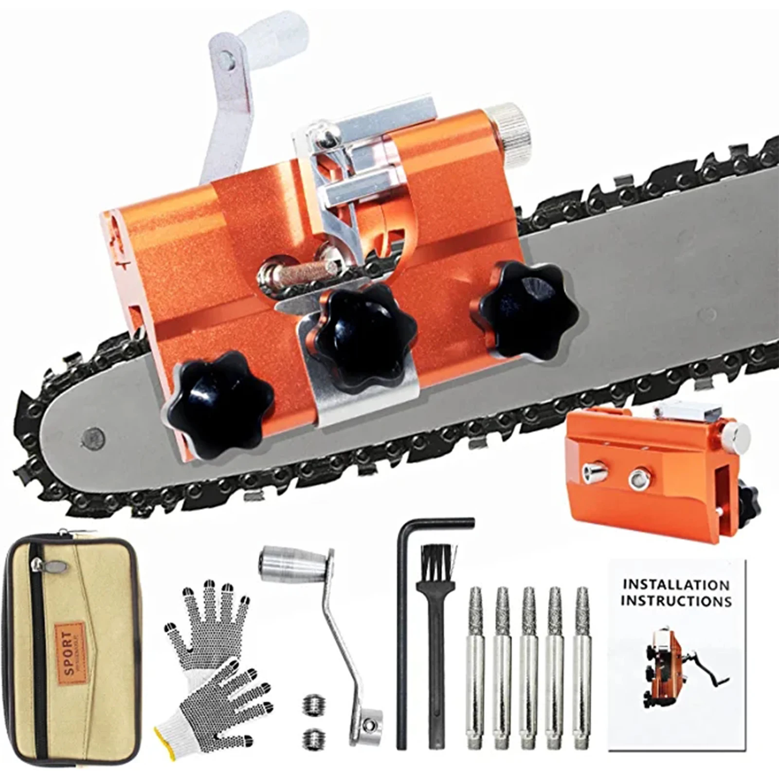 Full Chain Saw Sharpener Set Stainless Steel Alloy Sharpener for Gasoline Chain Saws SCVD889
Full Chain Saw Sharpener Set Stainless Steel Alloy Sharpener for Gasoline Chain Saws SCVD889