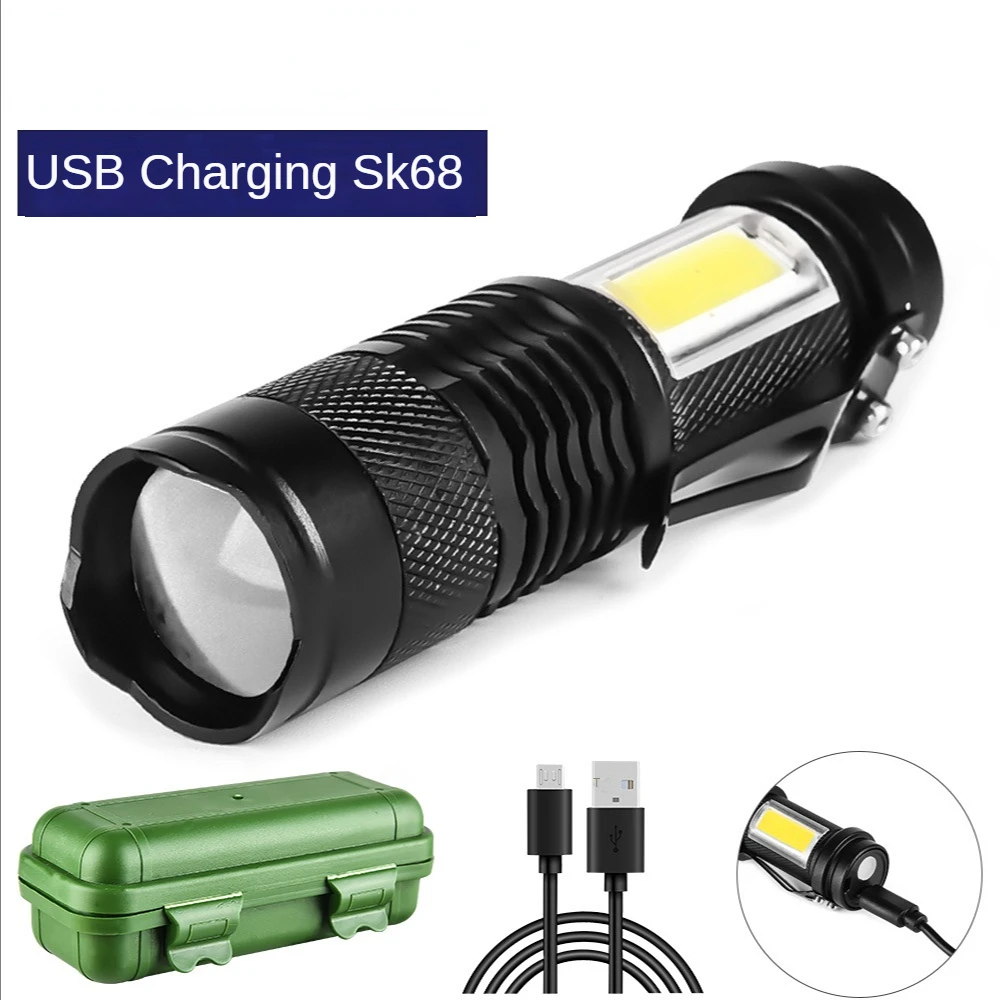 Sk68 Mini Q5 Strong Light Usb Charging Led Telescopic Zoom 5th Battery Cob Side Light for Adventure, Camping, Etc.
Sk68 Mini Q5 Strong Light Usb Charging Led Telescopic Zoom 5th Battery Cob Side Light for Adventure, Camping, Etc.