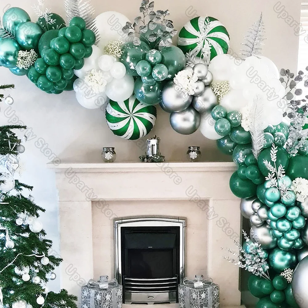 1 Set Christmas Green Balloon Garland Kit Green Candy Air Globos Green Silver Balloons Arch for Birthday Party Christmas Decor
1 Set Christmas Green Balloon Garland Kit Green Candy Air Globos Green Silver Balloons Arch for Birthday Party Christmas Decor