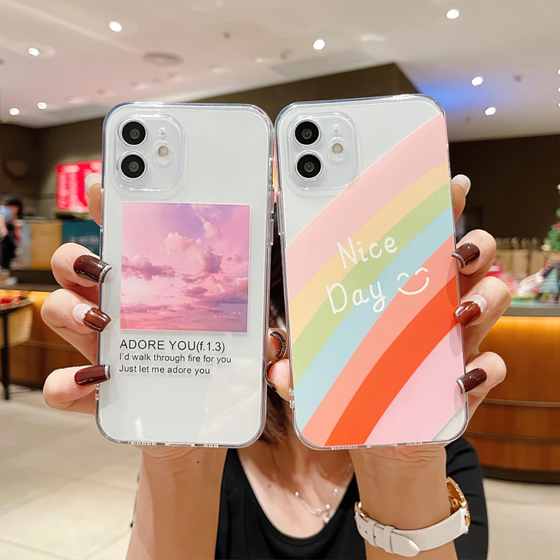 Rainbow Sunset Glow Cover For iPhone 11 12 13 Pro Max Mini Pro Max X XR XS Max SE 2020 8 7 6 6S Plus Soft Silicone Cases Funda
Rainbow Sunset Glow Cover For iPhone 11 12 13 Pro Max Mini Pro Max X XR XS Max SE 2020 8 7 6 6S Plus Soft Silicone Cases Funda