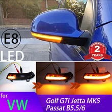 Dynamic Turn Signal LED Rearview Mirror Indicator Blinker Repeater Light For Volkswagen VW GOLF 5 Jetta MK5 Passat B5.5 B6 EOS