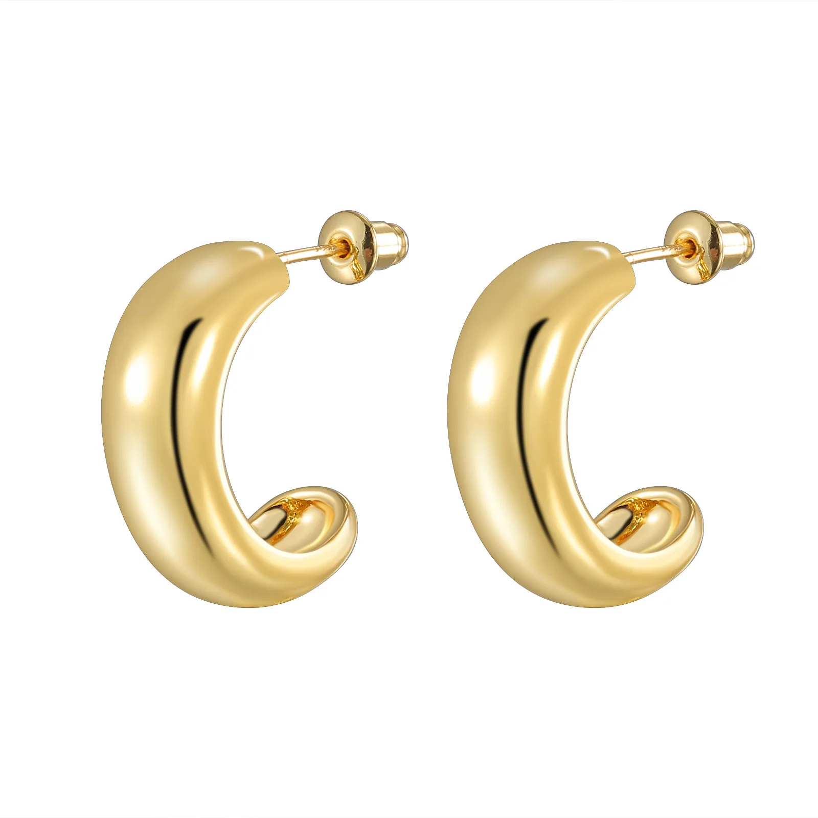 Luxury C-Shaped Copper Earrings Premium Feeling Hypoallergenic Preparing Fine Jewelry for Women
Luxury C-Shaped Copper Earrings Premium Feeling Hypoallergenic Preparing Fine Jewelry for Women