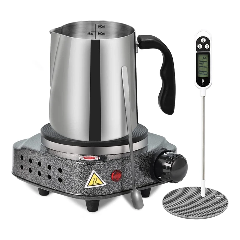 Candle Making Kit Metal With Electronic Hot Plate Candle Making Supplies For Beginners,Anti-Scalding Pad Perfect Set US Plug
Candle Making Kit Metal With Electronic Hot Plate Candle Making Supplies For Beginners,Anti-Scalding Pad Perfect Set US Plug
