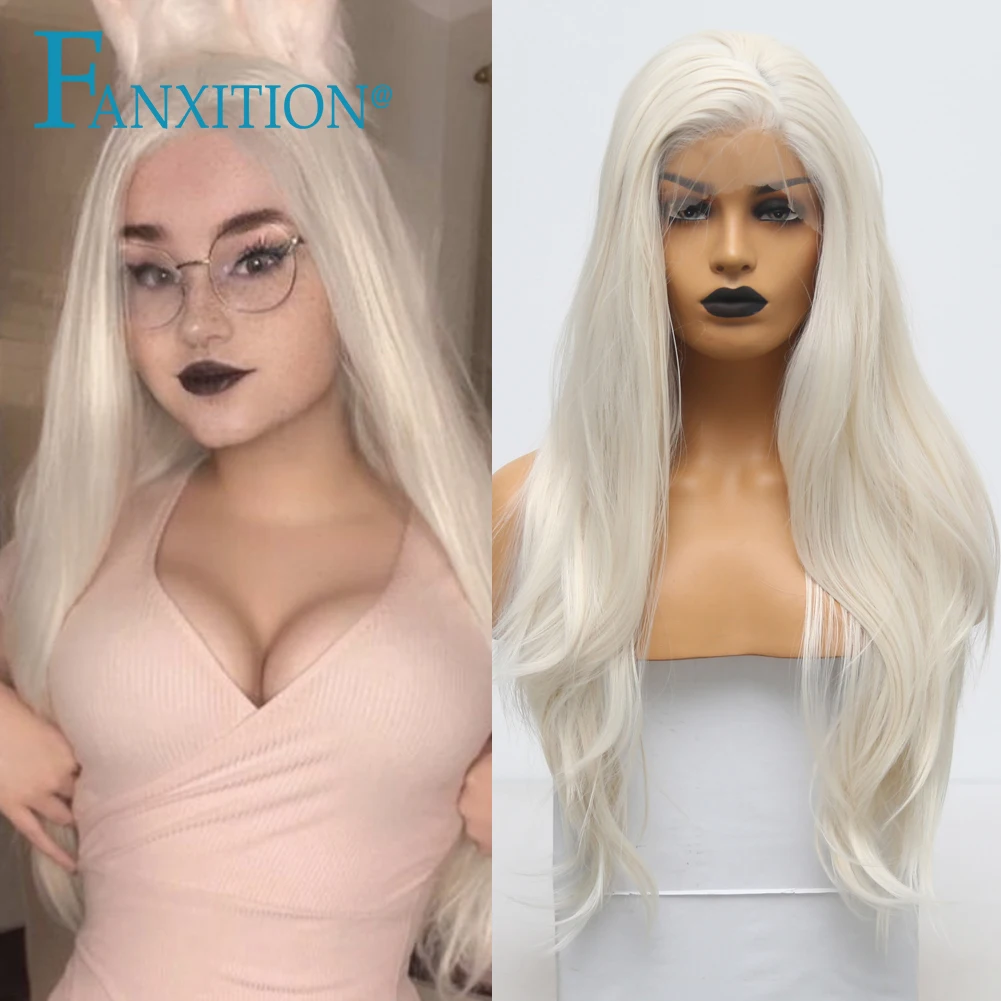 FANXITION Long Synthetic Lace Wigs Blonde Body Wave Wigs Heat Resistant Fiber Pre Plucked With Natural Hairline Cosplay Party
FANXITION Long Synthetic Lace Wigs Blonde Body Wave Wigs Heat Resistant Fiber Pre Plucked With Natural Hairline Cosplay Party