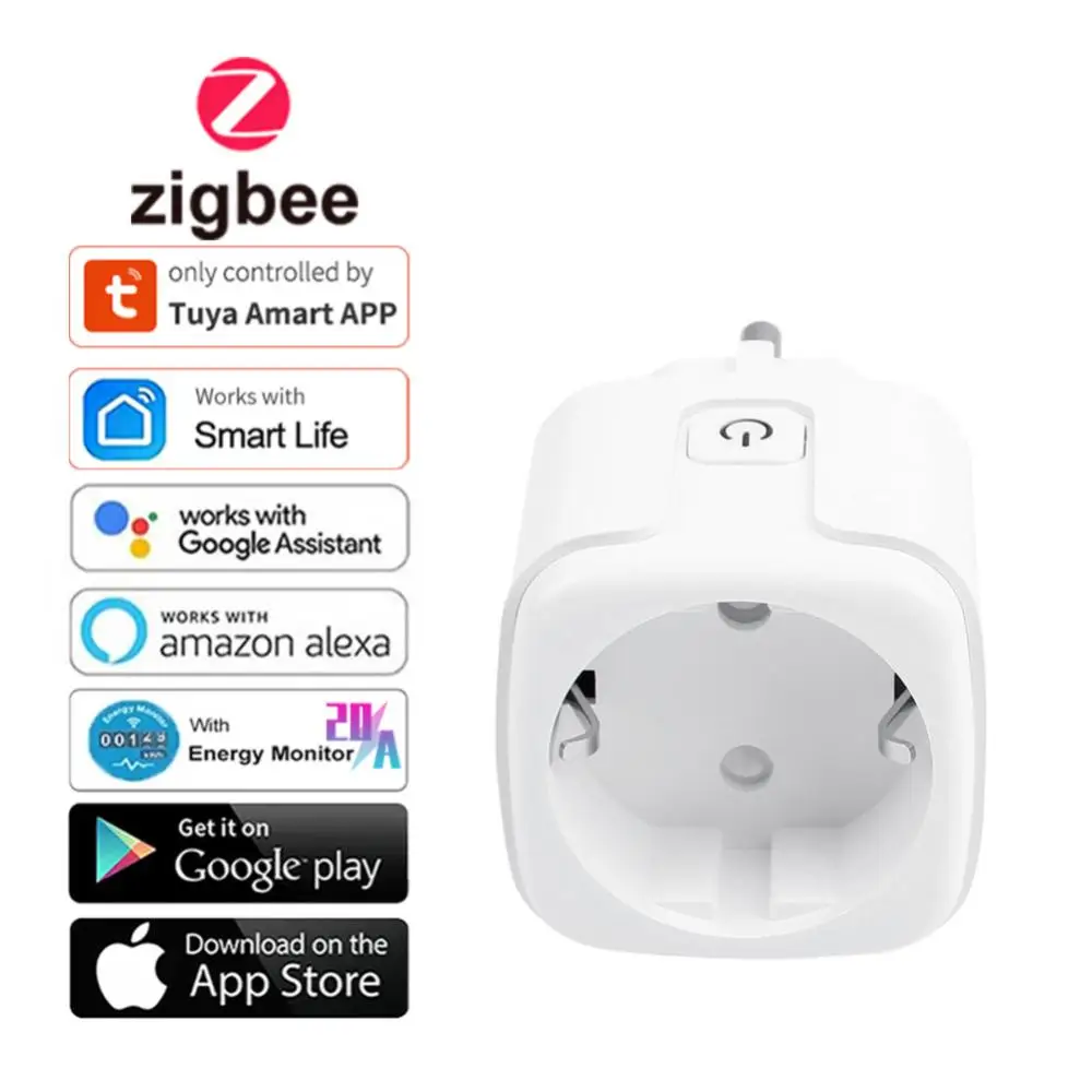2/4/5PCS Via Alexa Google Home Yandex Smart Socket 20a Eu Zigbee Smart Plug With Power Monitoring Plug Timer Smart Home
2/4/5PCS Via Alexa Google Home Yandex Smart Socket 20a Eu Zigbee Smart Plug With Power Monitoring Plug Timer Smart Home