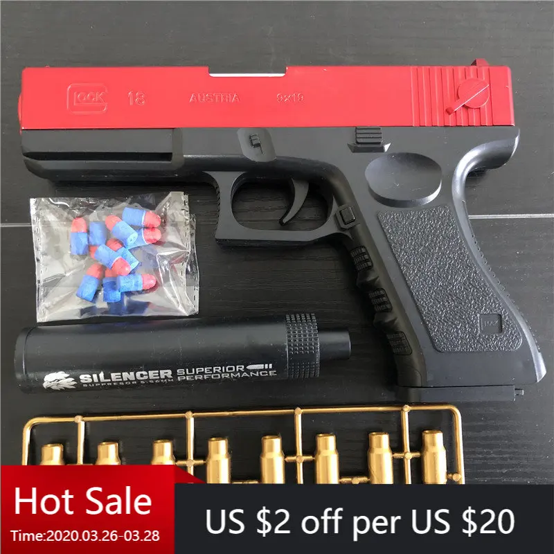 New Toy Pistol Plastic EVA Foam Darts Bullets toy Gun Model Pistol Beginner Aim Train Handgun Boys DIY Gift
New Toy Pistol Plastic EVA Foam Darts Bullets toy Gun Model Pistol Beginner Aim Train Handgun Boys DIY Gift