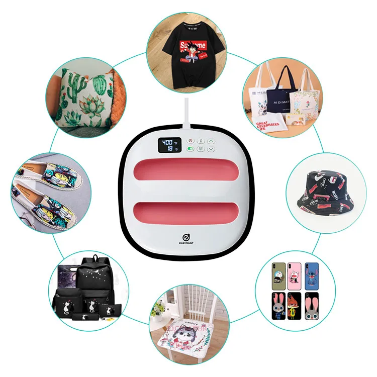 New Portable mini t shirt printing machine hand held heat press machines for sublimation
New Portable mini t shirt printing machine hand held heat press machines for sublimation