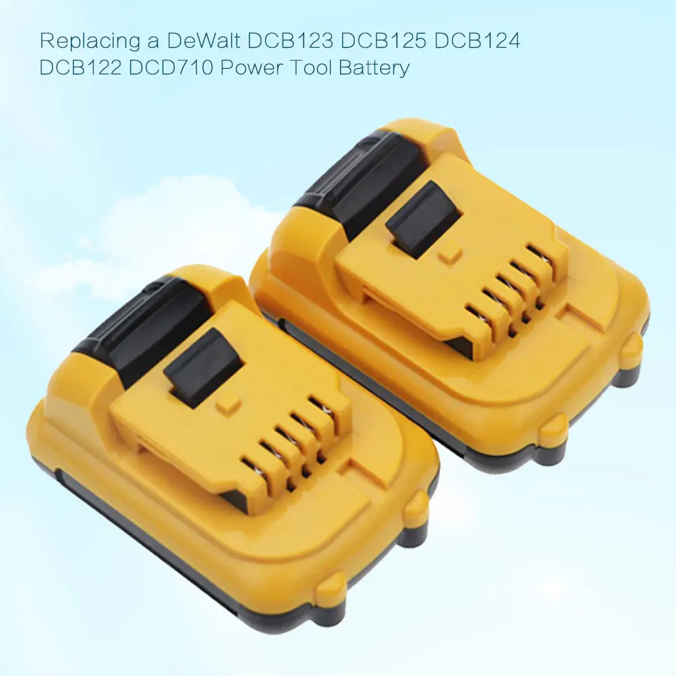2022 4000mAh Replacement DeWalt DCB120 Li-Ion Battery 12V Battery DCB123 DCB125 DCB124 DCF813S2 DCF815 Power Tool Battery
2022 4000mAh Replacement DeWalt DCB120 Li-Ion Battery 12V Battery DCB123 DCB125 DCB124 DCF813S2 DCF815 Power Tool Battery