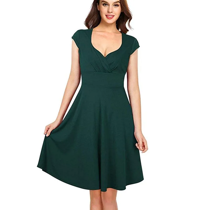 Summer Long Skirt 2022 New Short Sleeved Medium Length Skirt Solid Color Elegant Temperament Casual Office Girls Dress
Summer Long Skirt 2022 New Short Sleeved Medium Length Skirt Solid Color Elegant Temperament Casual Office Girls Dress