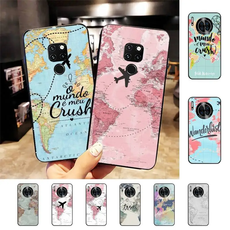 Popular World Map Travel Phone Case for Huawei Mate 20 10 9 40 30 lite pro X Nova 2 3i 7se
Popular World Map Travel Phone Case for Huawei Mate 20 10 9 40 30 lite pro X Nova 2 3i 7se