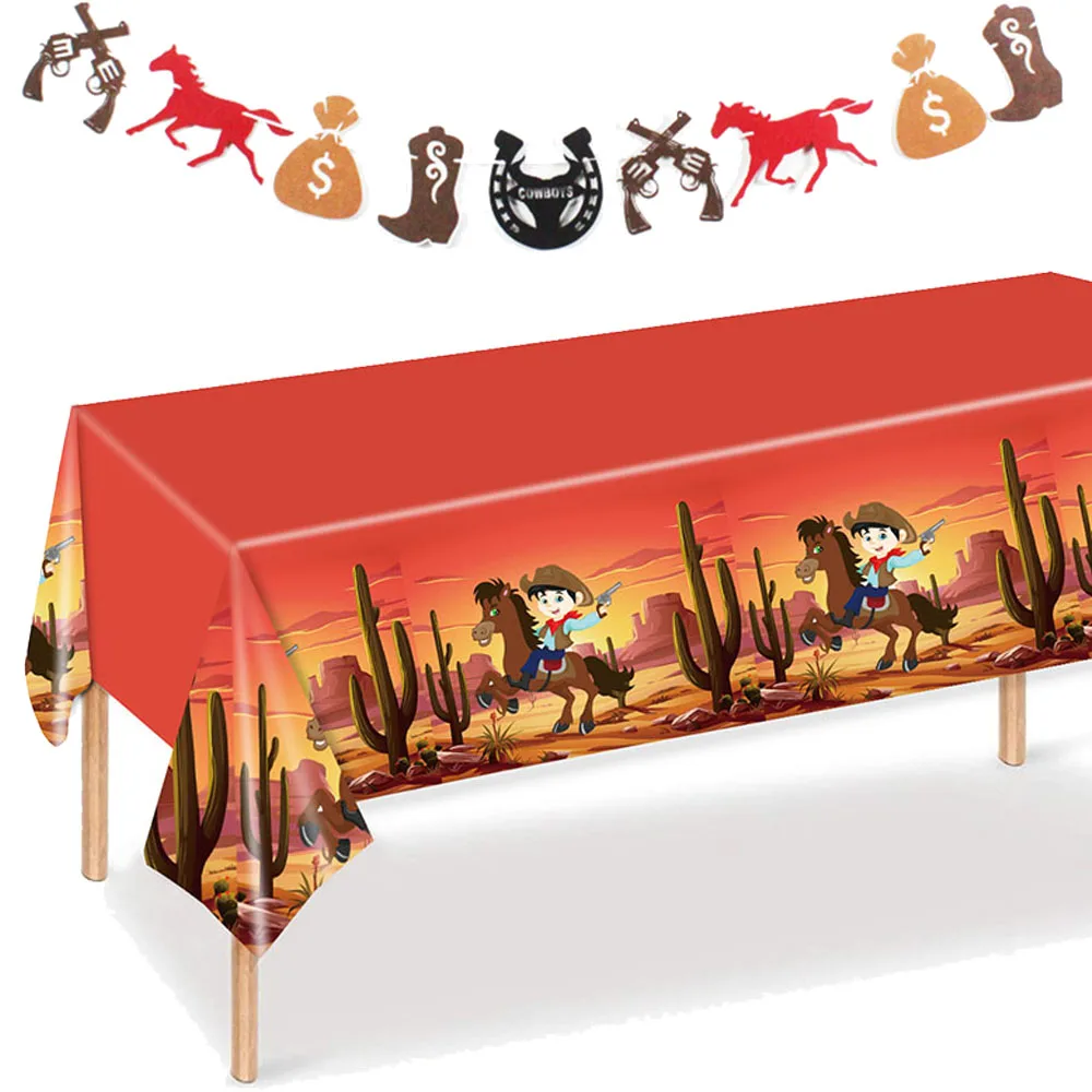 Western Tablecloths Western Cowboy Birthday Table Cover Western Theme Baby Shower Horse Racing Party Birthday Party Supplies
Western Tablecloths Western Cowboy Birthday Table Cover Western Theme Baby Shower Horse Racing Party Birthday Party Supplies