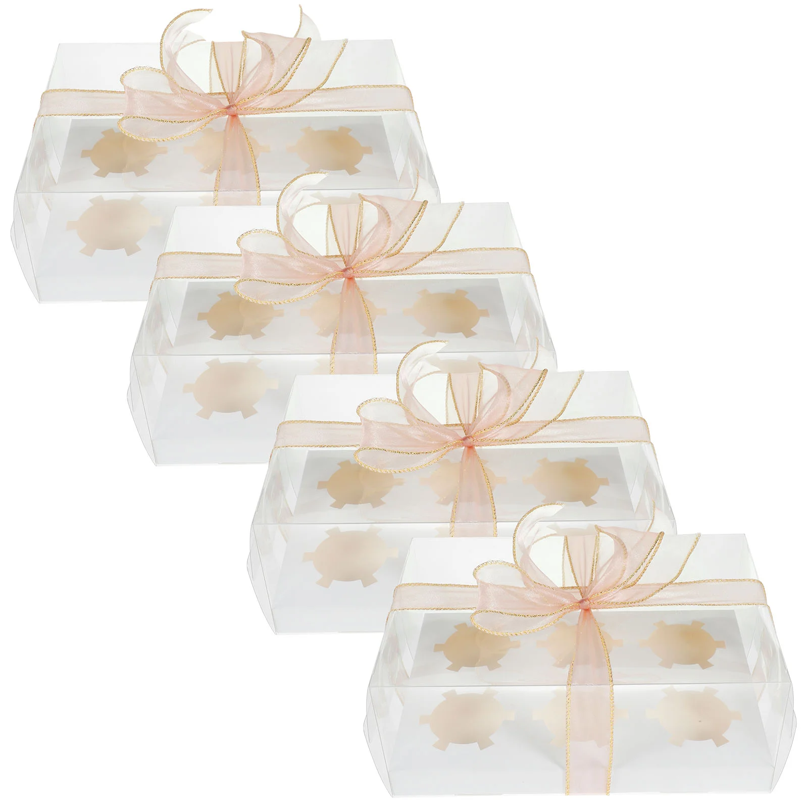 4pcs Bakery Boxes Cupcake Container Clear Packaging Box for Dessert Pastry Muffins
4pcs Bakery Boxes Cupcake Container Clear Packaging Box for Dessert Pastry Muffins