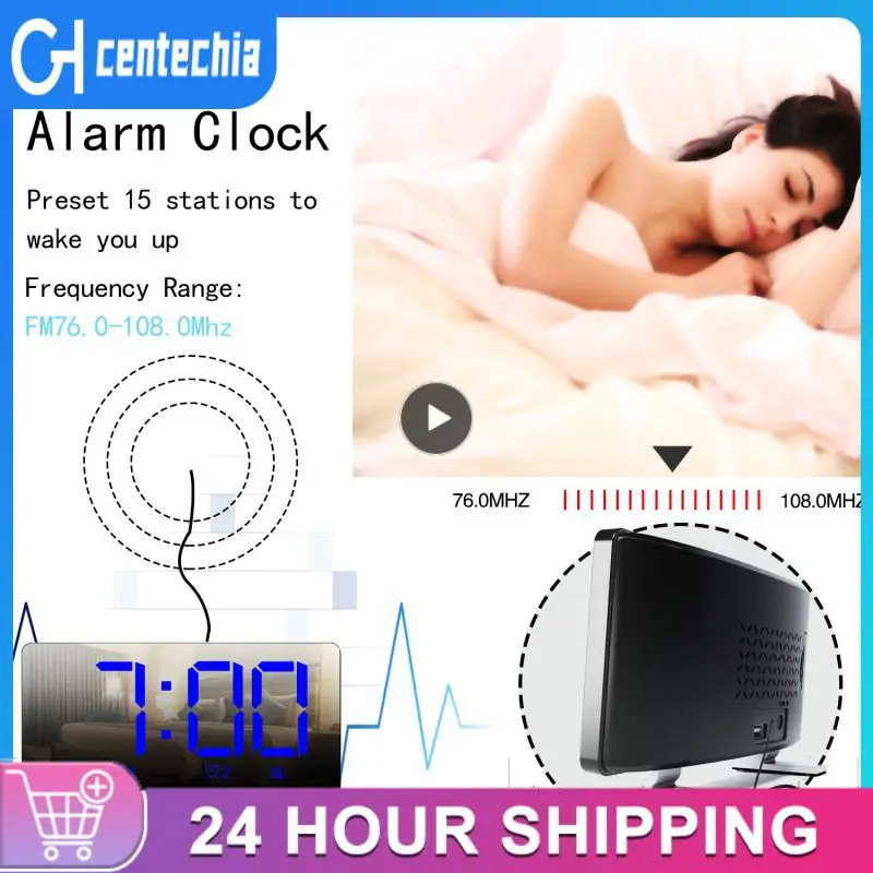 Fashion New Led Radio Alarm Clock Plastic Usb Charging Digital Desk Clock Portable Snooze Electronic Clock High Quality Creative
Fashion New Led Radio Alarm Clock Plastic Usb Charging Digital Desk Clock Portable Snooze Electronic Clock High Quality Creative