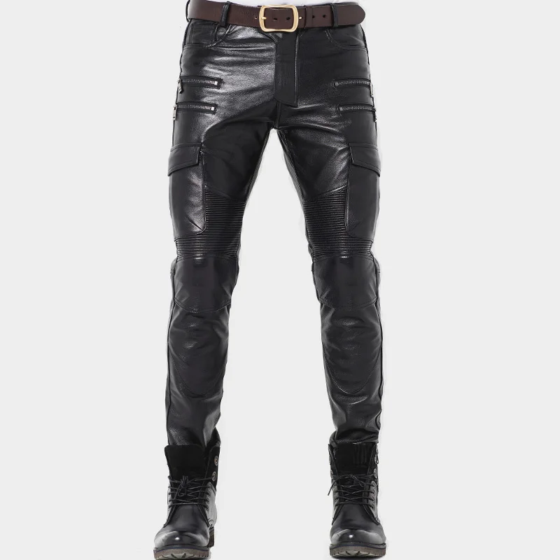 Profession 2023 Genuine Motorcycle Biker Trousers High Quality Male Soft Leather Black Pants Protective gear
Profession 2023 Genuine Motorcycle Biker Trousers High Quality Male Soft Leather Black Pants Protective gear