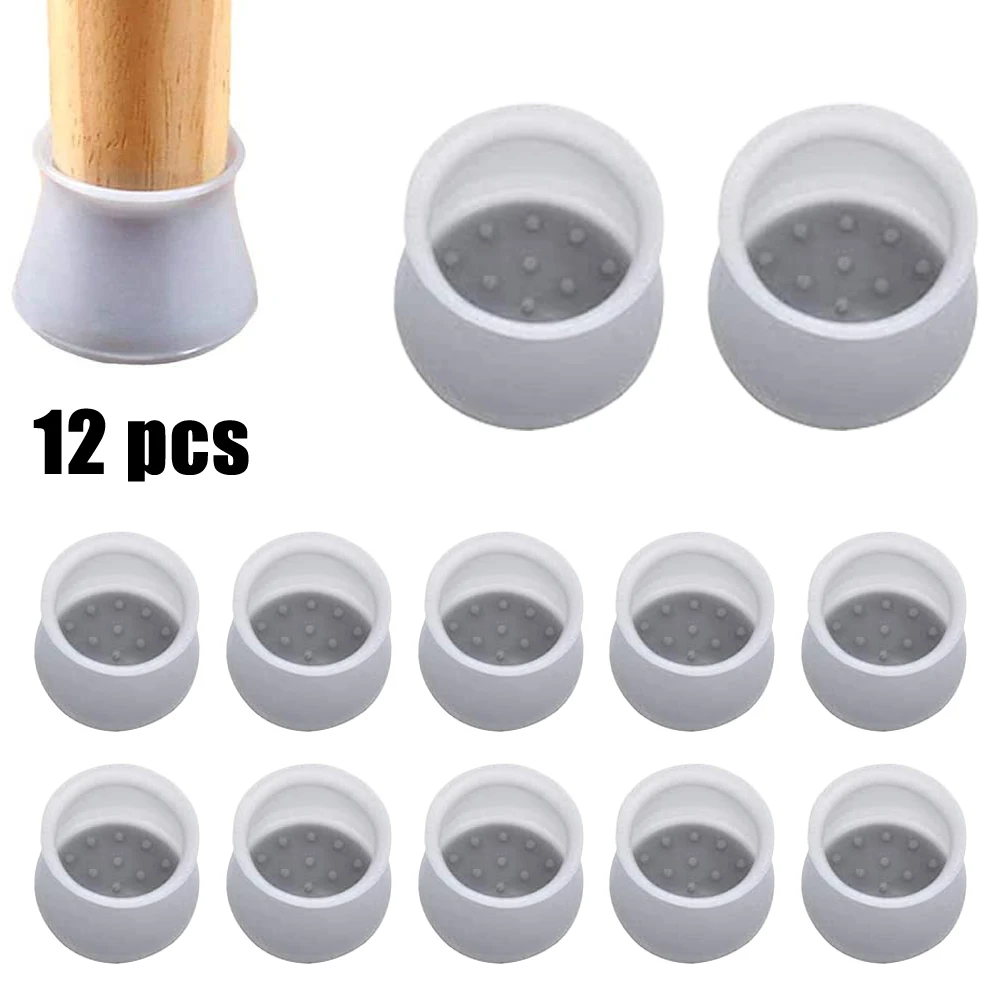 12Pcs Silicone Chair Leg Cap Table Foot Cap Round Covers Table Feet Floor Protectors For Tables Desks Cupboards Furniture
12Pcs Silicone Chair Leg Cap Table Foot Cap Round Covers Table Feet Floor Protectors For Tables Desks Cupboards Furniture