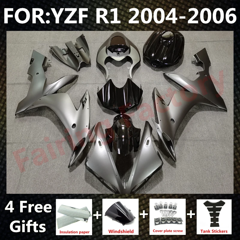 Новый комплект обтекателей для мотоцикла ABS, подходит для YZF R1 2004 2005 2006 YFZ-R1 04 05 06, Обтекатели для кузова, серые, черные
Новый комплект обтекателей для мотоцикла ABS, подходит для YZF R1 2004 2005 2006 YFZ-R1 04 05 06, Обтекатели для кузова, серые, черные