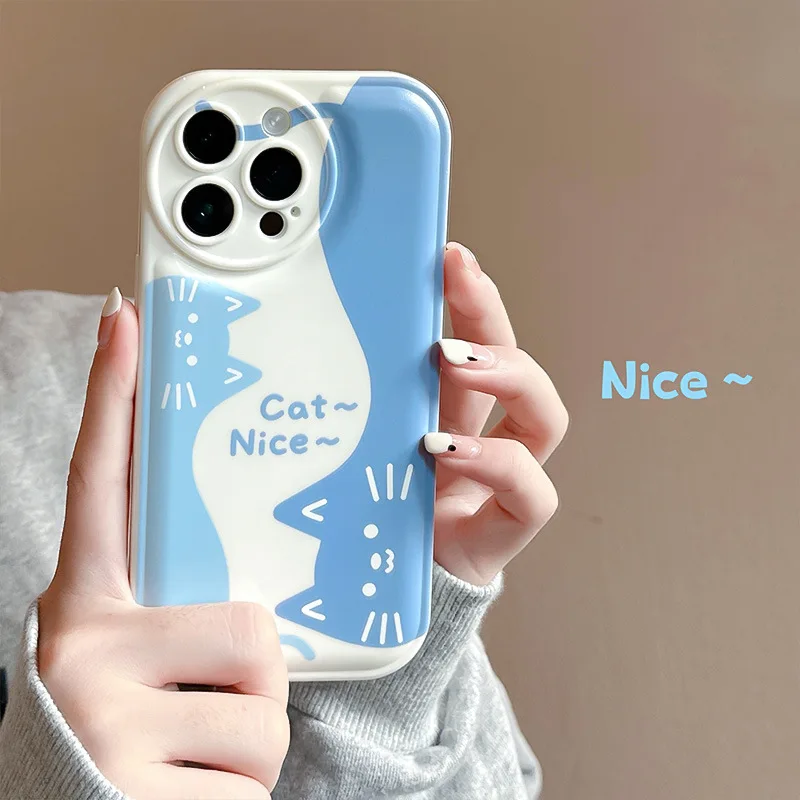 Funny smile cat kitten art cartoon Phone case For iPhone 14 13 11 12 Pro Max Xr Mini Xs Max 14Plus 7 8 Plus case Cute Soft Cover
Funny smile cat kitten art cartoon Phone case For iPhone 14 13 11 12 Pro Max Xr Mini Xs Max 14Plus 7 8 Plus case Cute Soft Cover